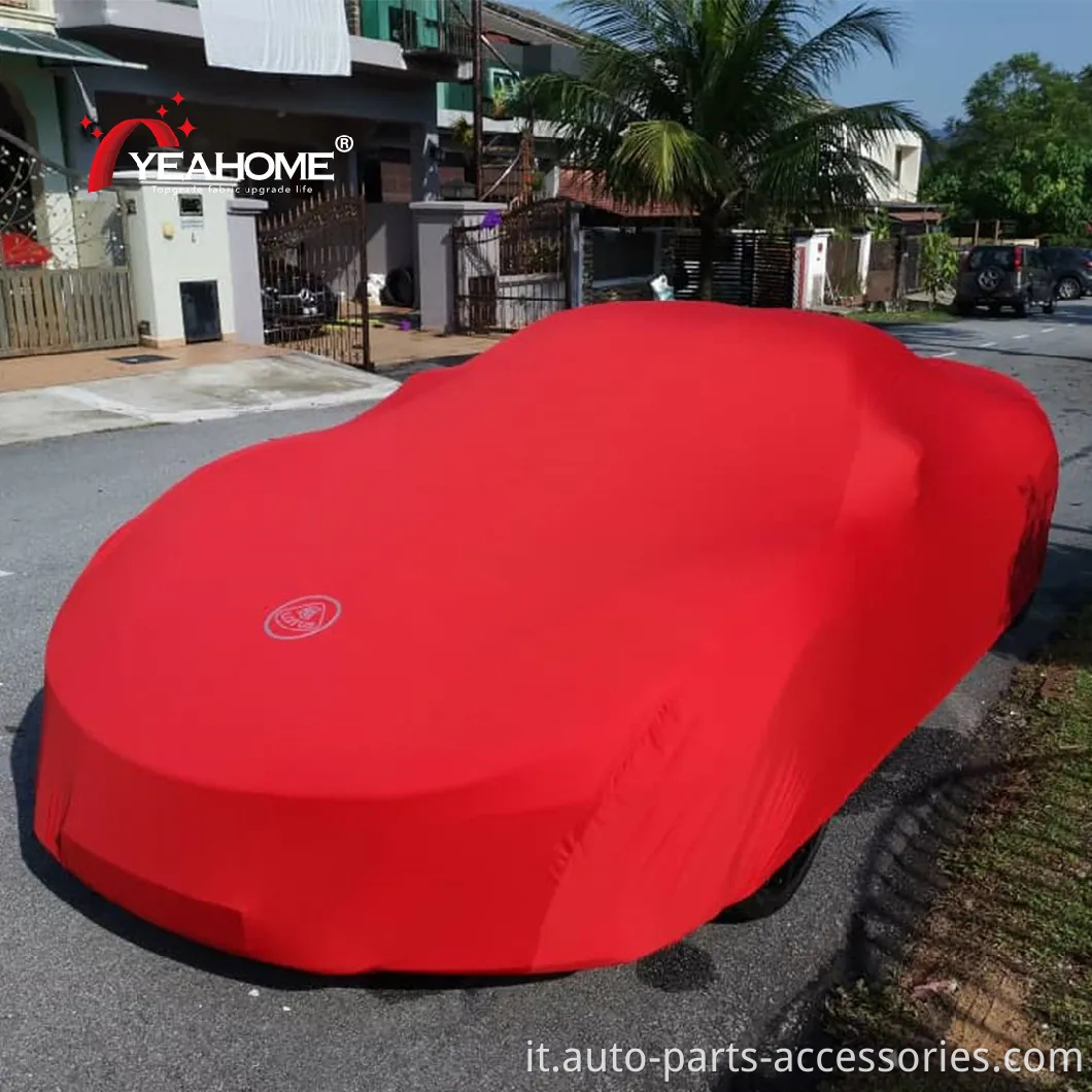 Coperture per auto da interno super morbida con copertina automatica traspirante elastico logo